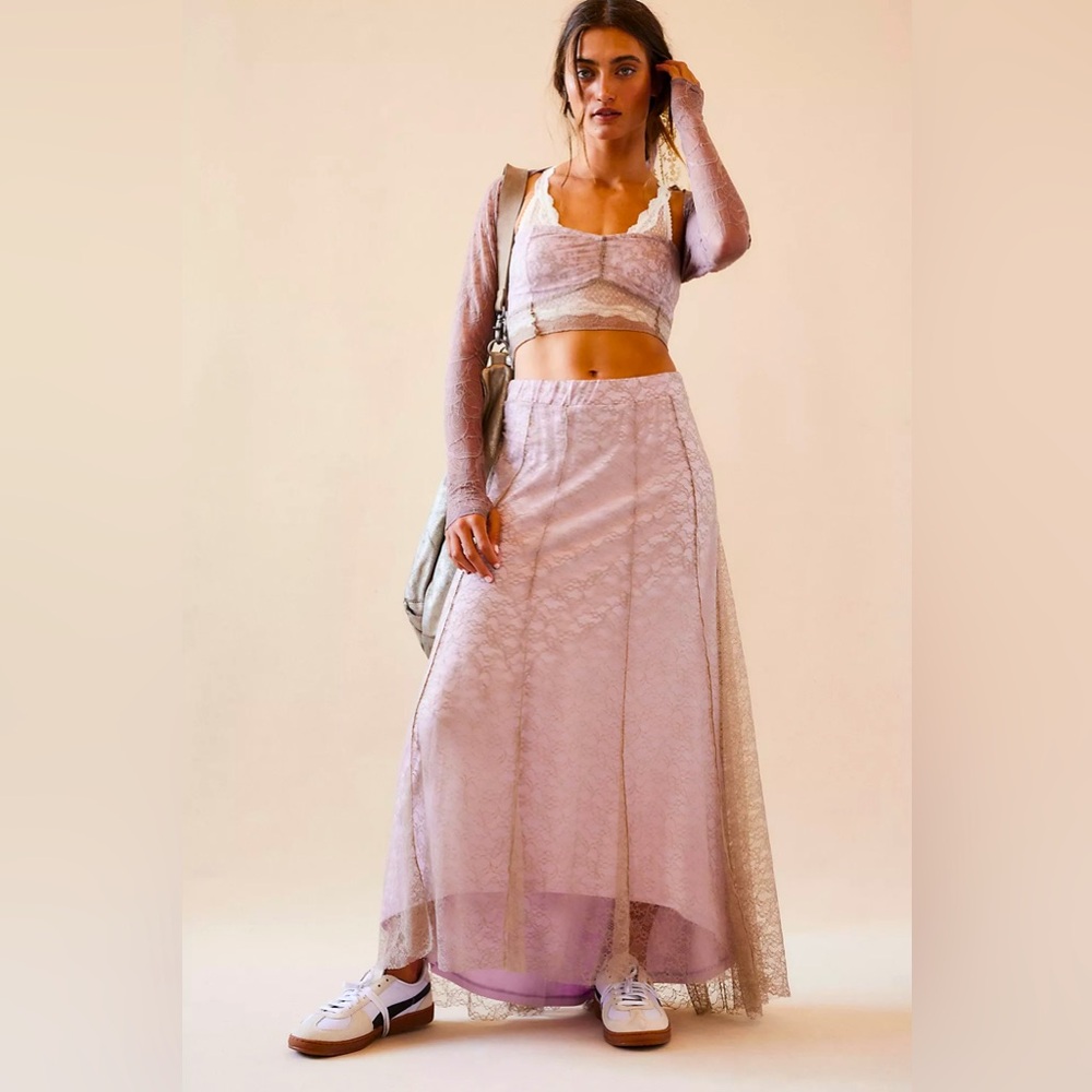 NWOT Free People Shape of You Skirt Set - S